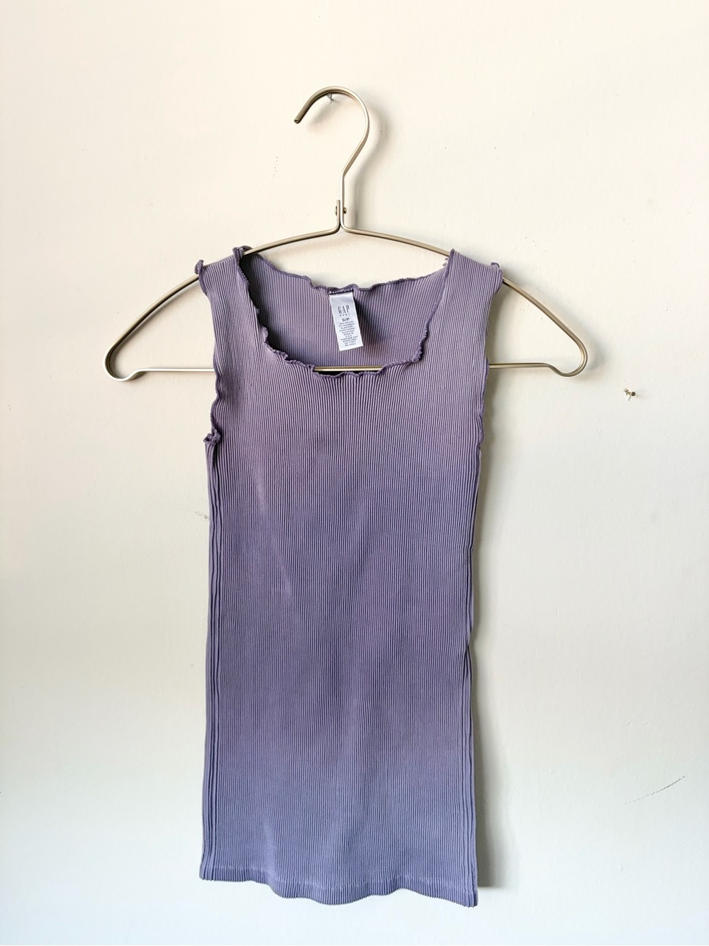 GAP Lavender Ribbed Tank Top - Women's Sleeveless Knit